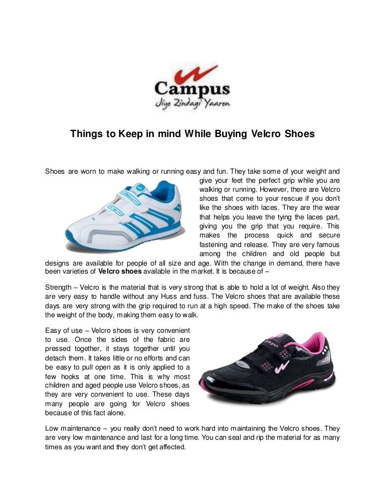 Buying Velcro Shoes