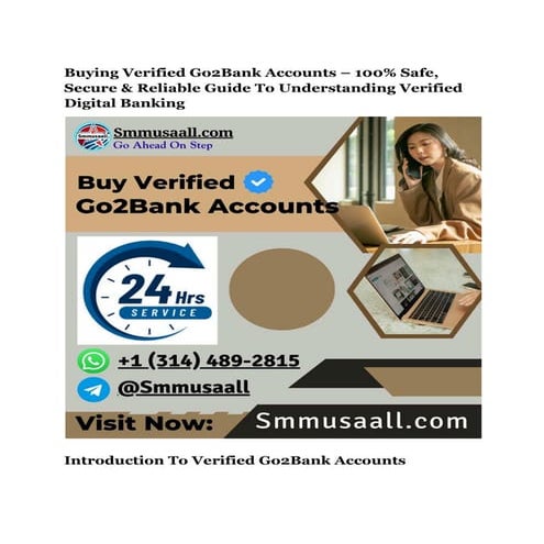 Buying Verified Go2Bank Accounts – 100% Safe, Secure & Reliable Guide .pdf