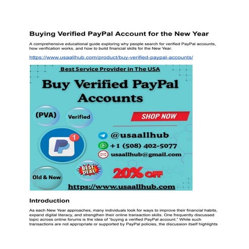 Buying Verified PayPal Account for the New Year.pdf