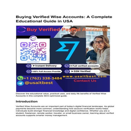Buying Verified Wise Accounts_ A Complete Educational Guide in USA.pdf