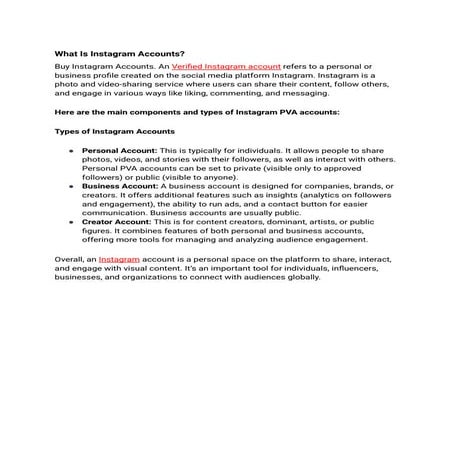 Buy Instagram Accounts-100% Customers Satisfaction