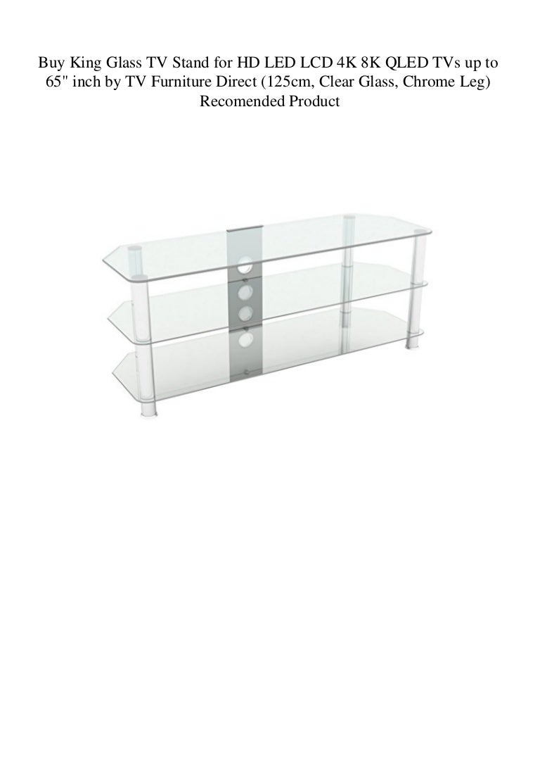 clear glass tv stand 65 inch