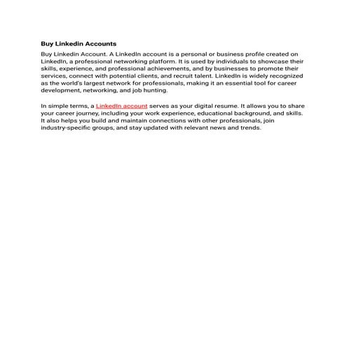 Very Cheap Prices: Buy Linkedin Accounts