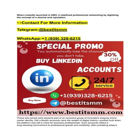 Looking to buy LinkedIn accounts that are secure, trusted, and ready for professional networking?