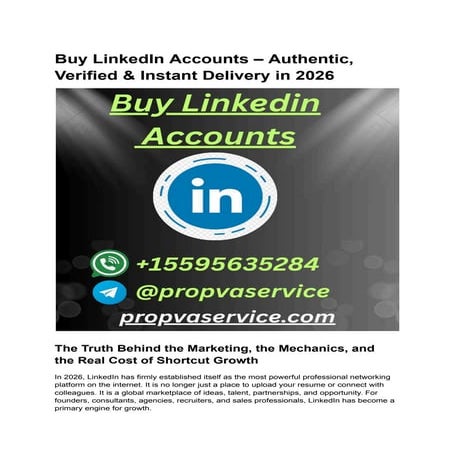 Trusted Website To Buy Linkedin Accounts.pdf