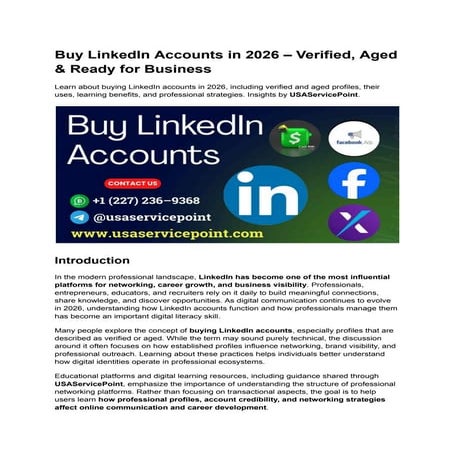 Buy LinkedIn Accounts in 2026 – Verified, Aged & Ready for Business.pdf