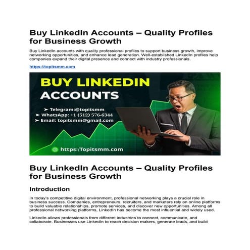 Buy LinkedIn Accounts – Quality Profiles for Business Growth.docx