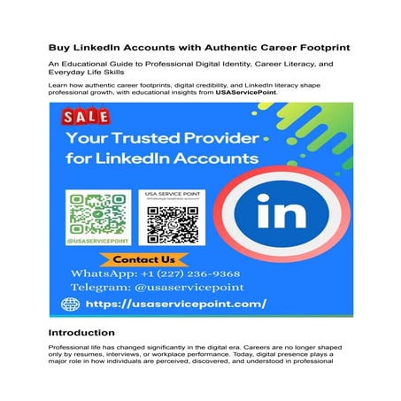 Buy LinkedIn Accounts with Authentic Career Footprint.pdf