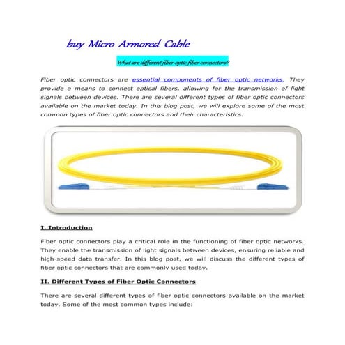 buy Micro Armored Cable