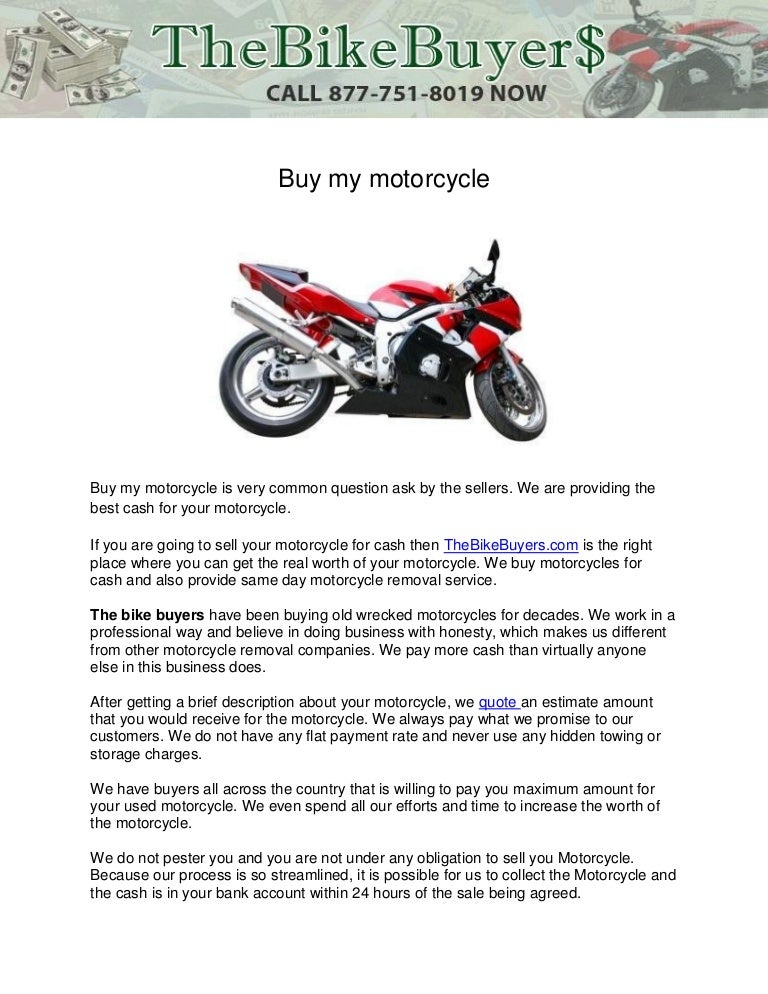 Seller I Want To Sell My Motorcycle Market Value Of My Motorcycle