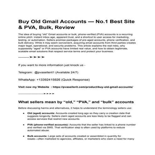 Buy Old Gmail Accounts from the USA, UK, Canada, and more — No.pdf