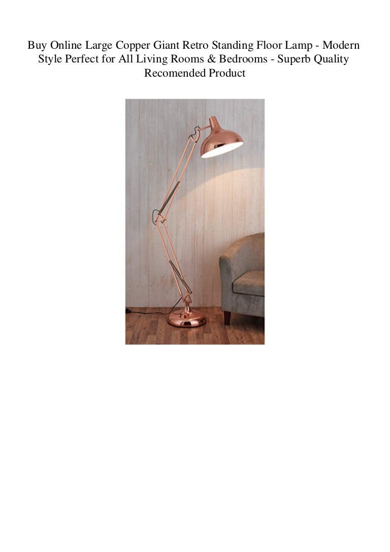 Buy Online Large Copper Giant Retro Standing Floor Lamp Modern Styl