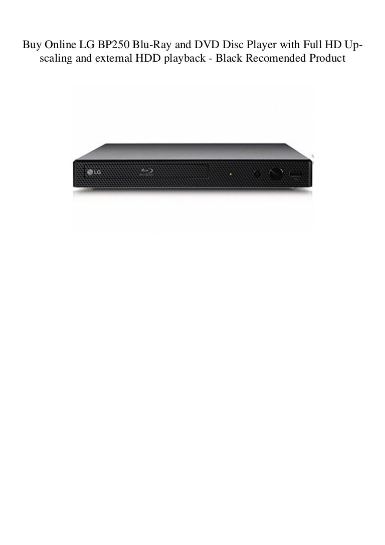 Buy Online Lg Bp250 Blu Ray And Dvd Disc Player With Full Hd Up Scali