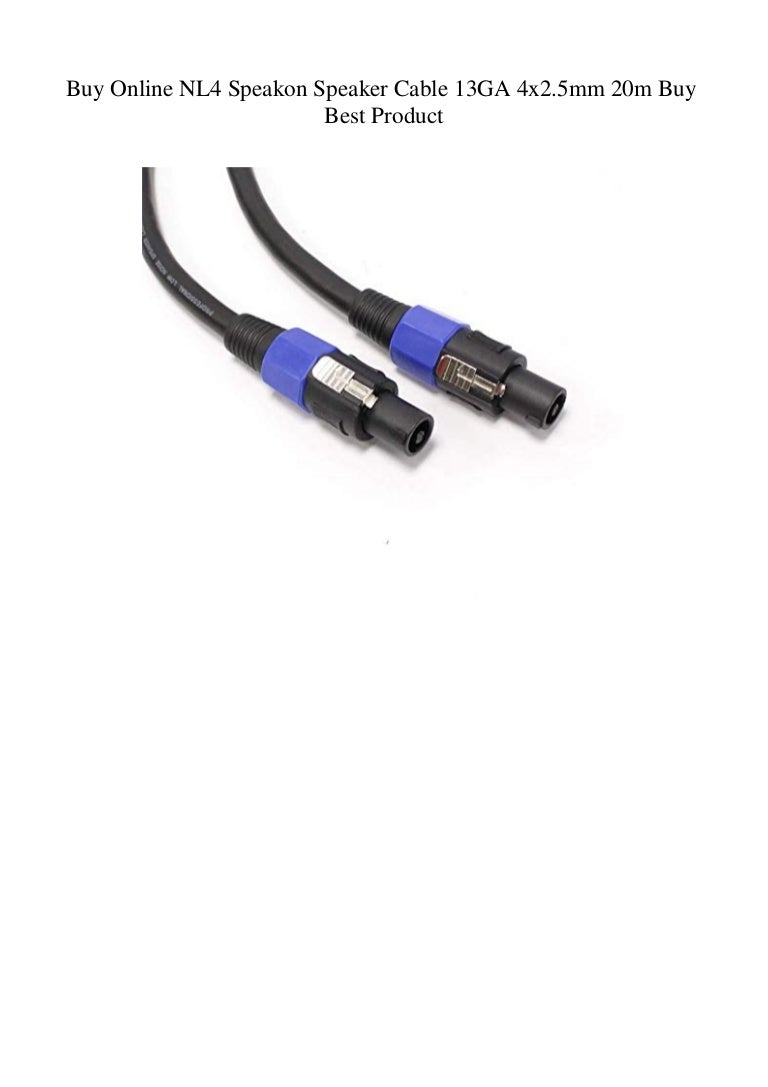 best speakon cable