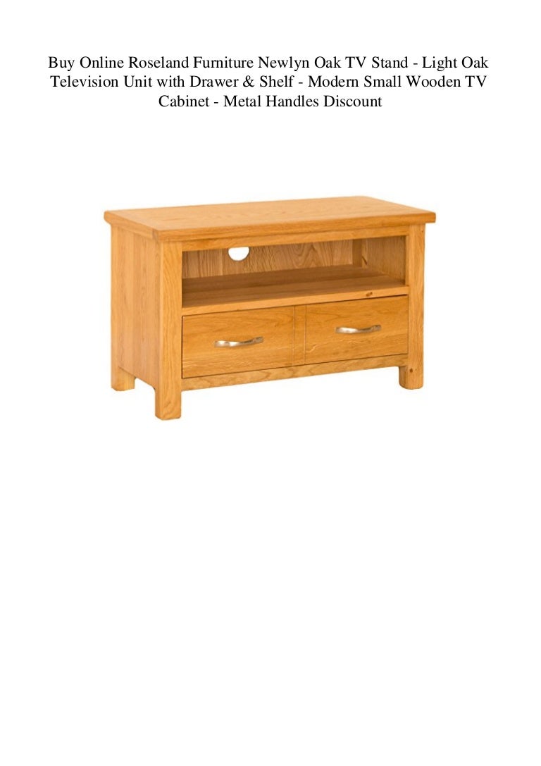 Buy Online Roseland Furniture Newlyn Oak Tv Stand Light Oak Televis