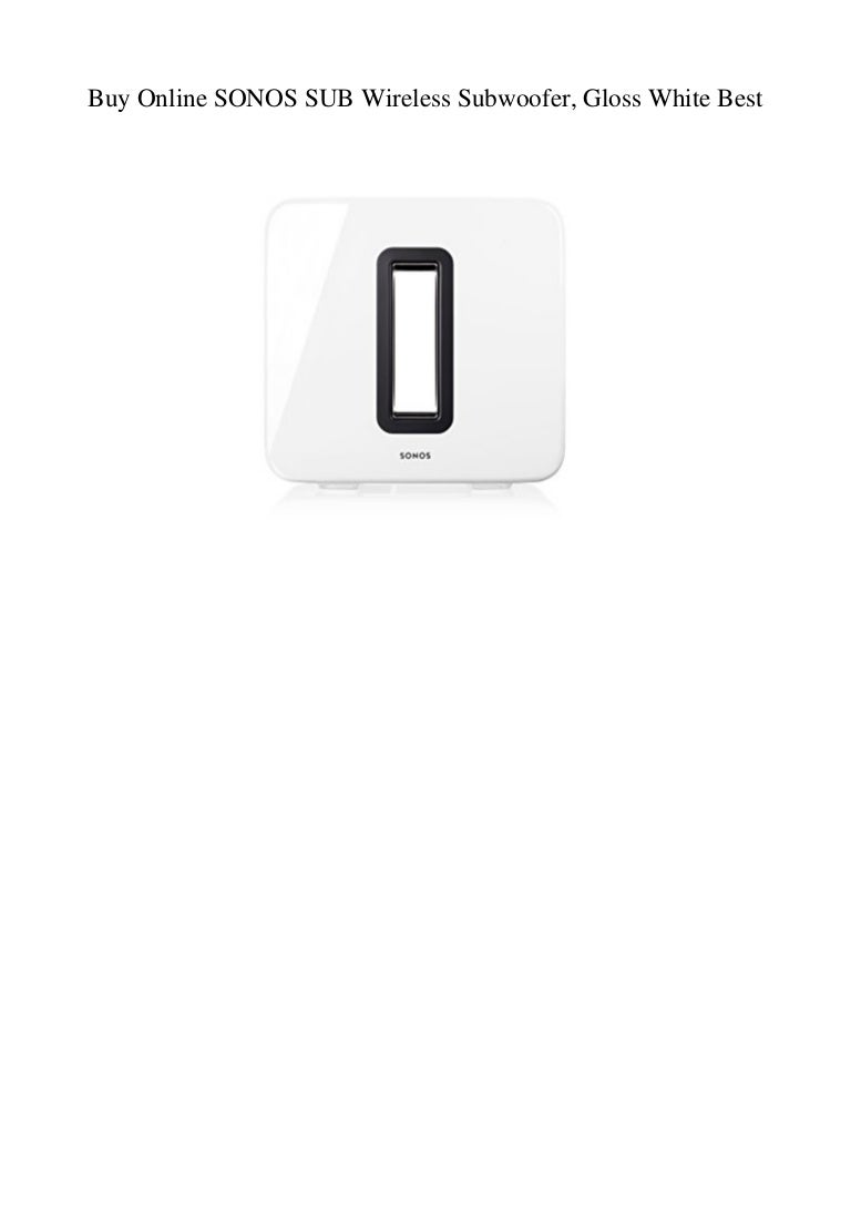 sonos sub gloss white