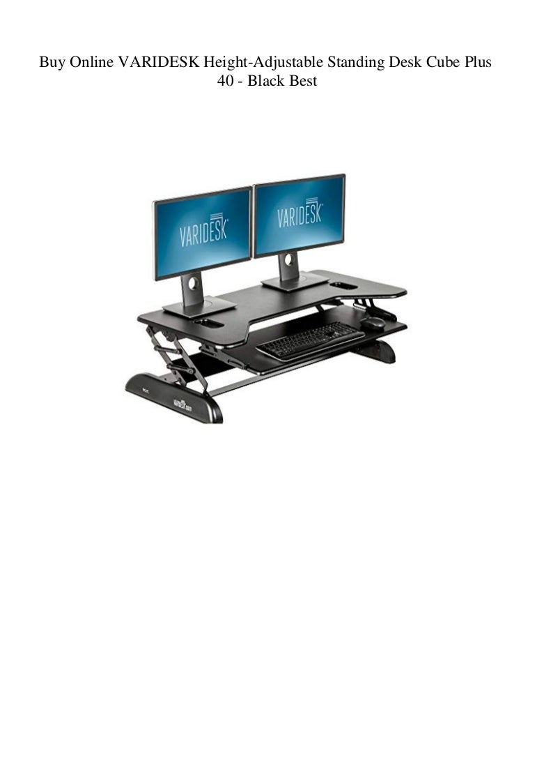 Buy Online VARIDESK HeightAdjustable Standing Desk Cube Plus 40 Bl…