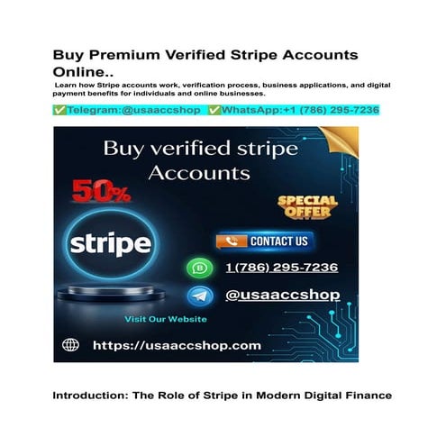 Company Presentation (Stripe) | PDF