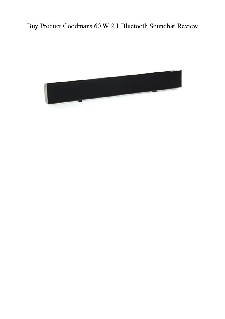 goodmans soundbar