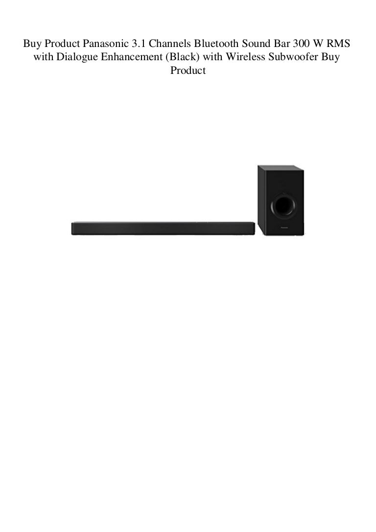 panasonic 300w sound bar