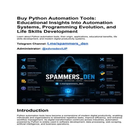Automating Tasks with Python (Simplifying Workflows and Enhancing ...