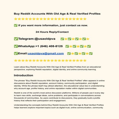 Buy Old Reddit Accounts with Real Activity.docx