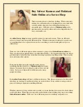 Buy Salwar Kameez and Pakistani Sui...