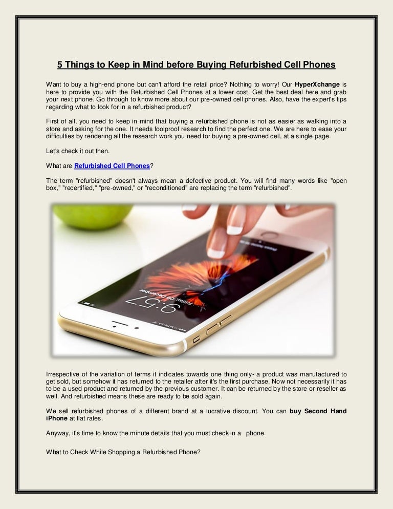 i want second hand mobile