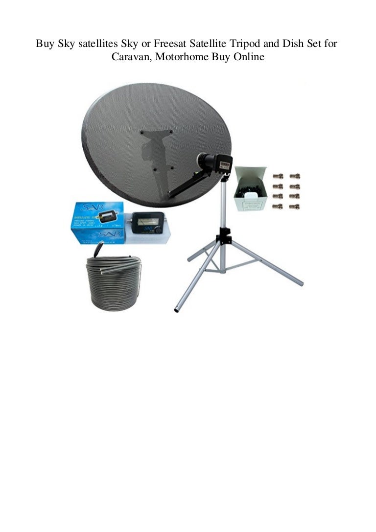Buy Sky satellites Sky or Freesat Satellite Tripod and Dish Set for C…