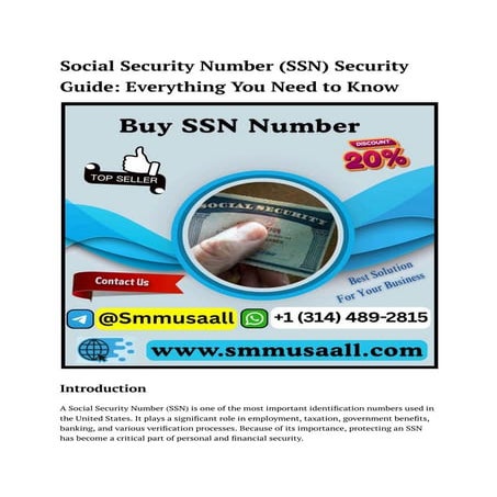 5 Features of a 100% Secure Verified Ssn Account ...