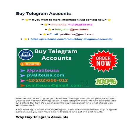 ===Is It Legal To Buy Telegram Account====