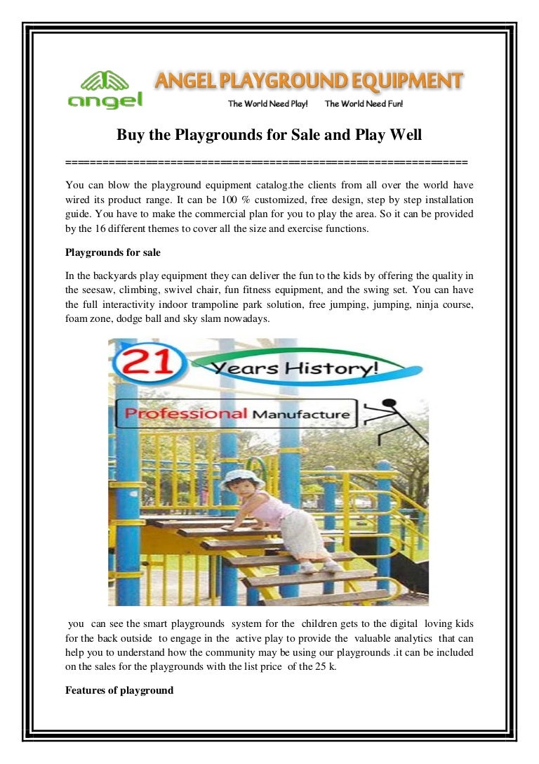 kids playgrounds for sale