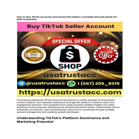 Buy TikTok accounts - Safe & Easy Purchase.pdf