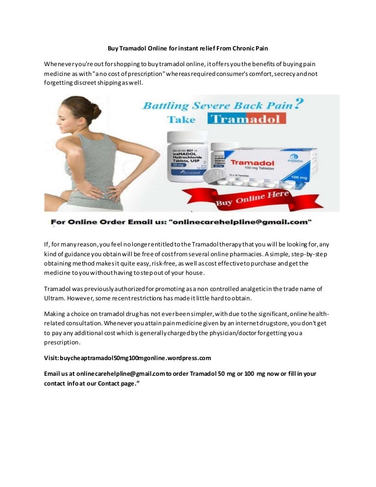 Buying Tramadol Online Cheap