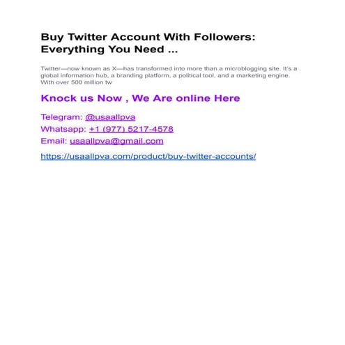 Buy Twitter Account With Followers_ Everything You Need ....pdf