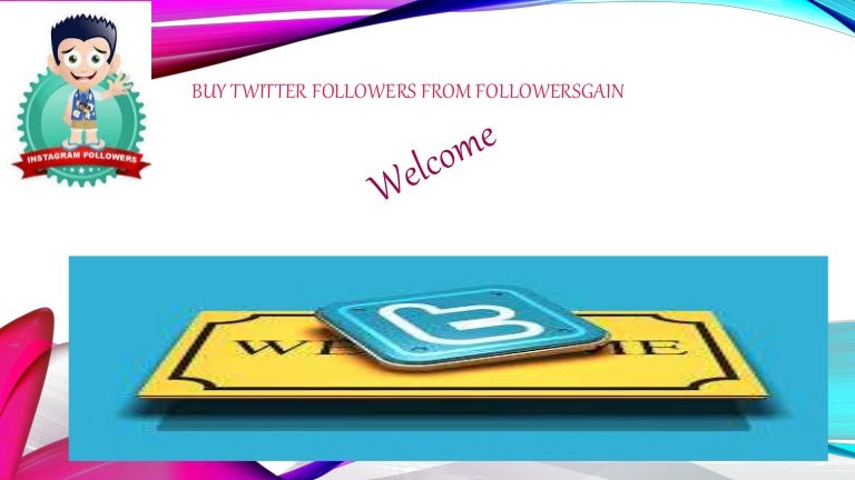 Buy twitter followers from followersgain