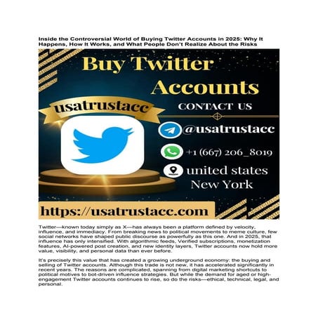 Buy Twitter(X) Accounts _ Aged Twitter Accounts For Sale.docx