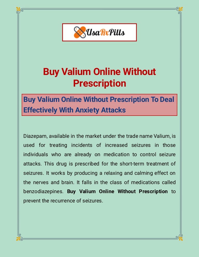 Valium Prescription