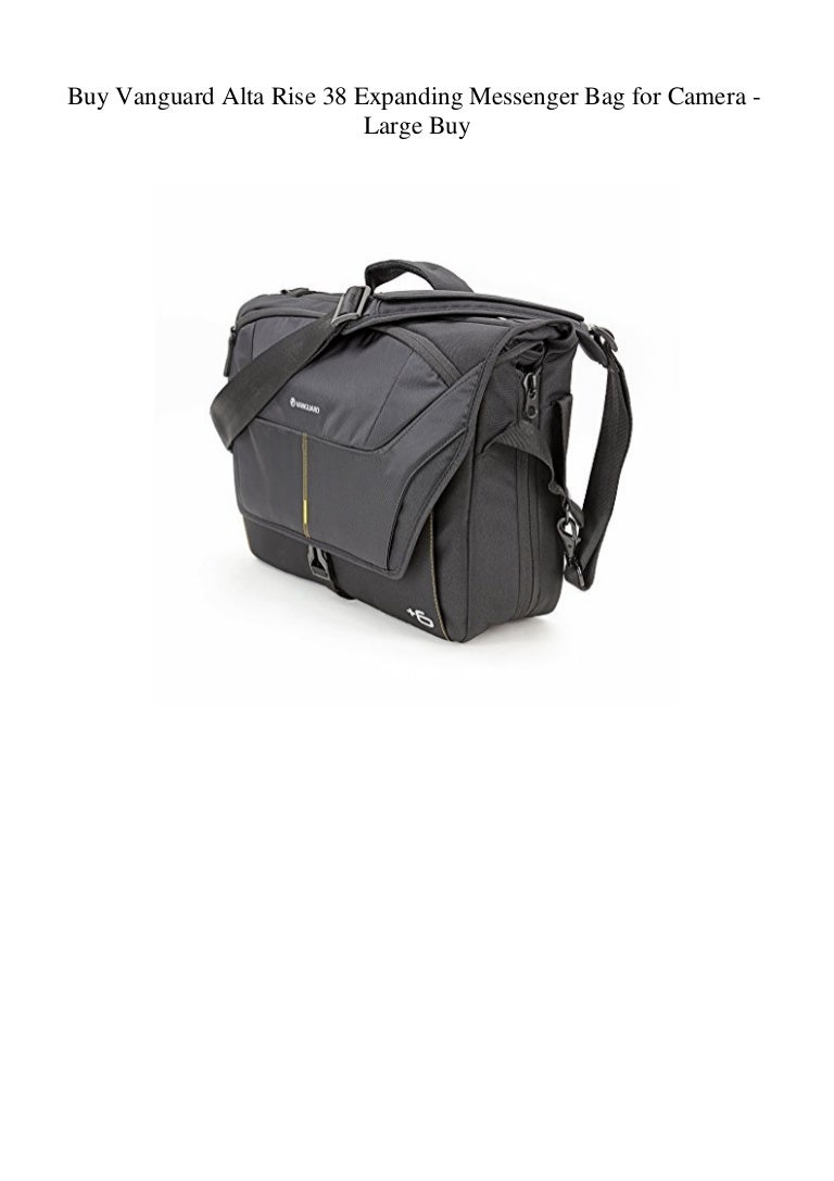 VANGUARD Alta Rise 38 Expanding Messenger Bag Photography Camera Case Black