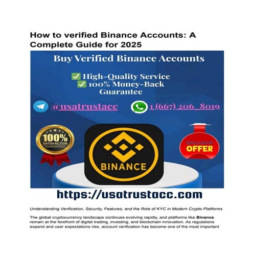 Buy Verified Binance Account-Best Cryptocurrenc....pdf