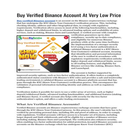 Buy Verified Binance Account At Very Low Price.pdf