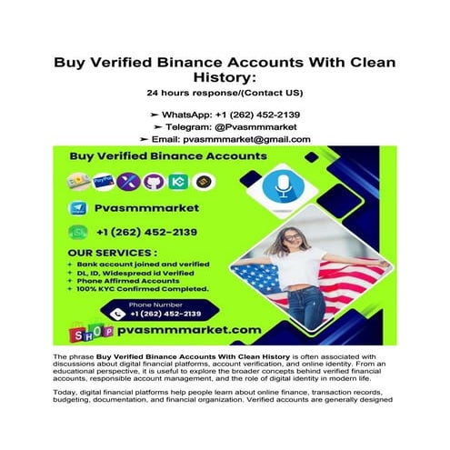 Comprehensive Guide to Verified Binance Accounts and Digital Account ...