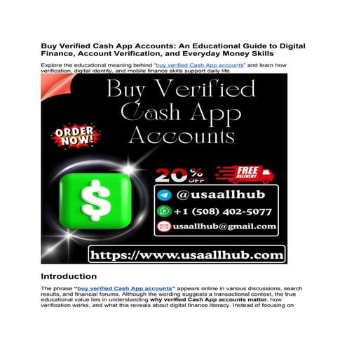 Buy Verified Cash App Accounts     .docx