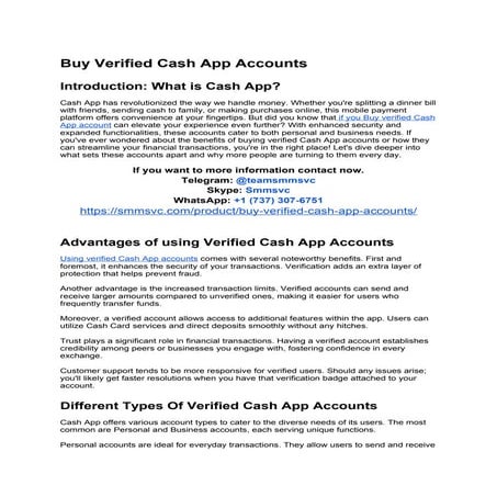 Buy Verified Cash App Accounts in usa.docx
