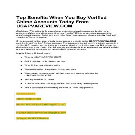 How To ➡️➡️➡️_Buy Verified Chime Accounts➡️➡️In 2026
