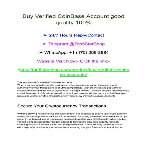 Buy Verified CoinBase Account good quality 100%.pdf