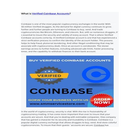 Buy Verified Coinbase Accounts | PDF