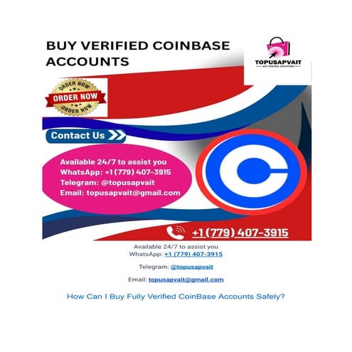 HOW to Buy Verified Coinbase Accounts Secure, Fast &amp