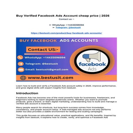 Facebook Ads | PDF