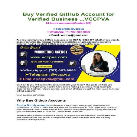 Buy Verified GitHub Account for Verified Business ...VCCPVA.docx